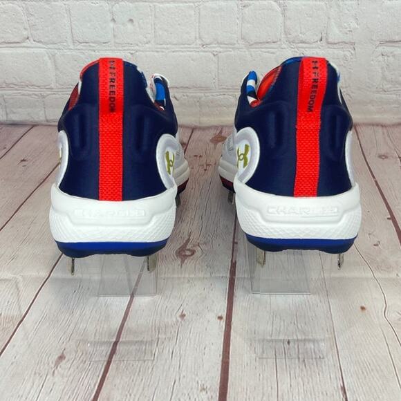 Under Armour Glyde MT 'USA' Softball Metal Cleats Women's Size 6 (3026010 100) - Picture 8 of 10